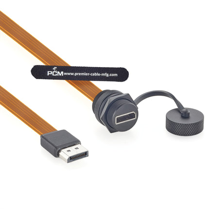 Panel Mount DisplayPort DP1.4 FPC Cable