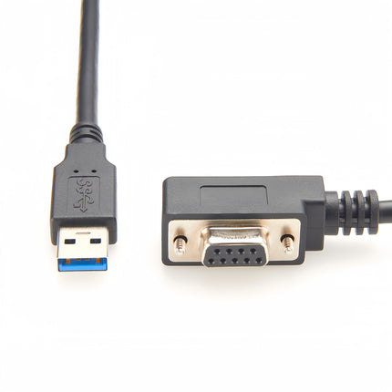 Left Angled USB to RS232 Serial Cable