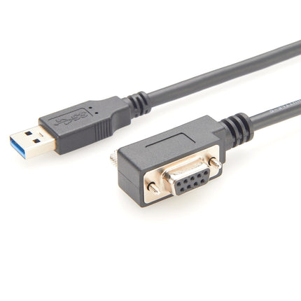USB to DB9 Female RS232 Serial Cable 90° Degree