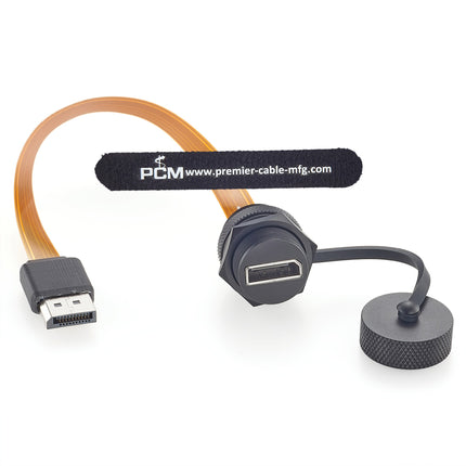 Panel Mount DisplayPort DP1.4 FPC Cable