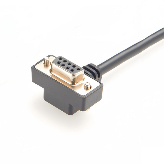 Down Angle DB9 Female Single Ended Serial Cable