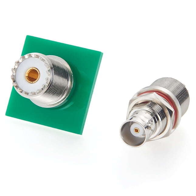 BNC Female to UHF Female SO239 RF Coaxial Adapter
