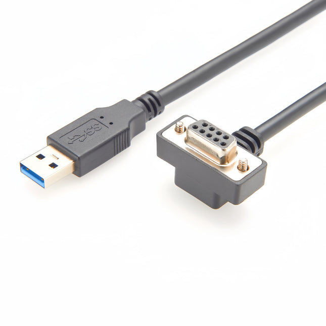 USB to DB9 RS232 Serial Cable Right Angled