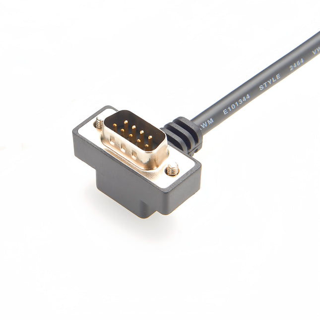 Up Angled DB9 Male RS232 Serial Port Cable