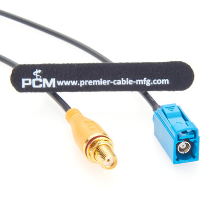 Fakra Z Female to SMA Female Bulkhead Mount Cable