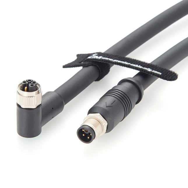 Right Angle M12 L-Code Power Cable