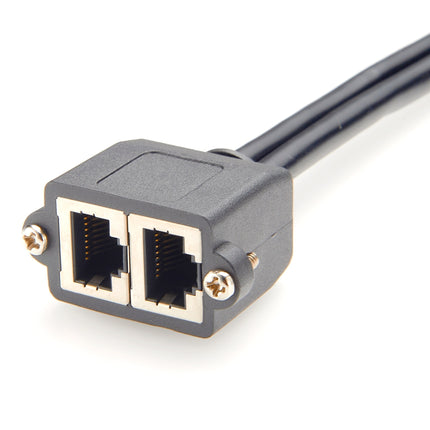 Dual Port Cat5e RJ45 LAN Ethernet Network Extension Cable
