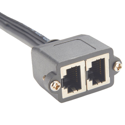 Dual Port Cat5e RJ45 LAN Ethernet Network Extension Cable