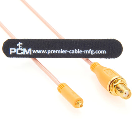 MMCX Plug to SMA Female Bulkhead Cable