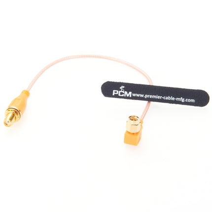 SMA Male Right Angle to SMA Female Bulkhead Cable Assembly