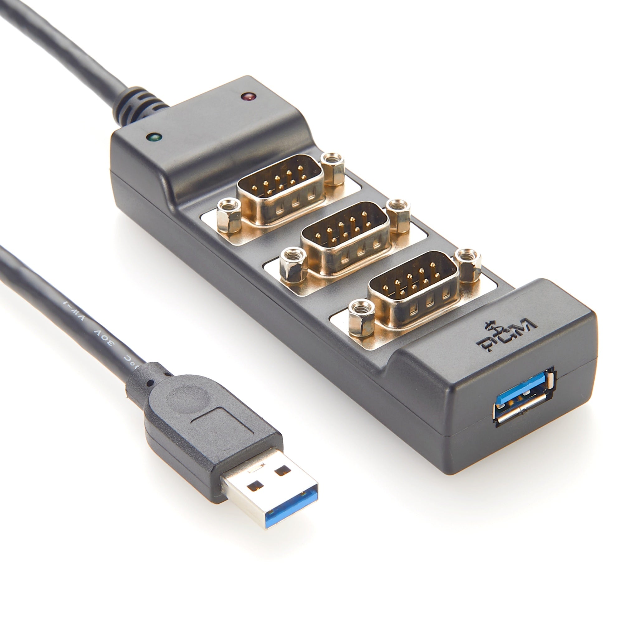 3-Port USB to RS232 RS485 RS422 Serial Hub – Premier Cable