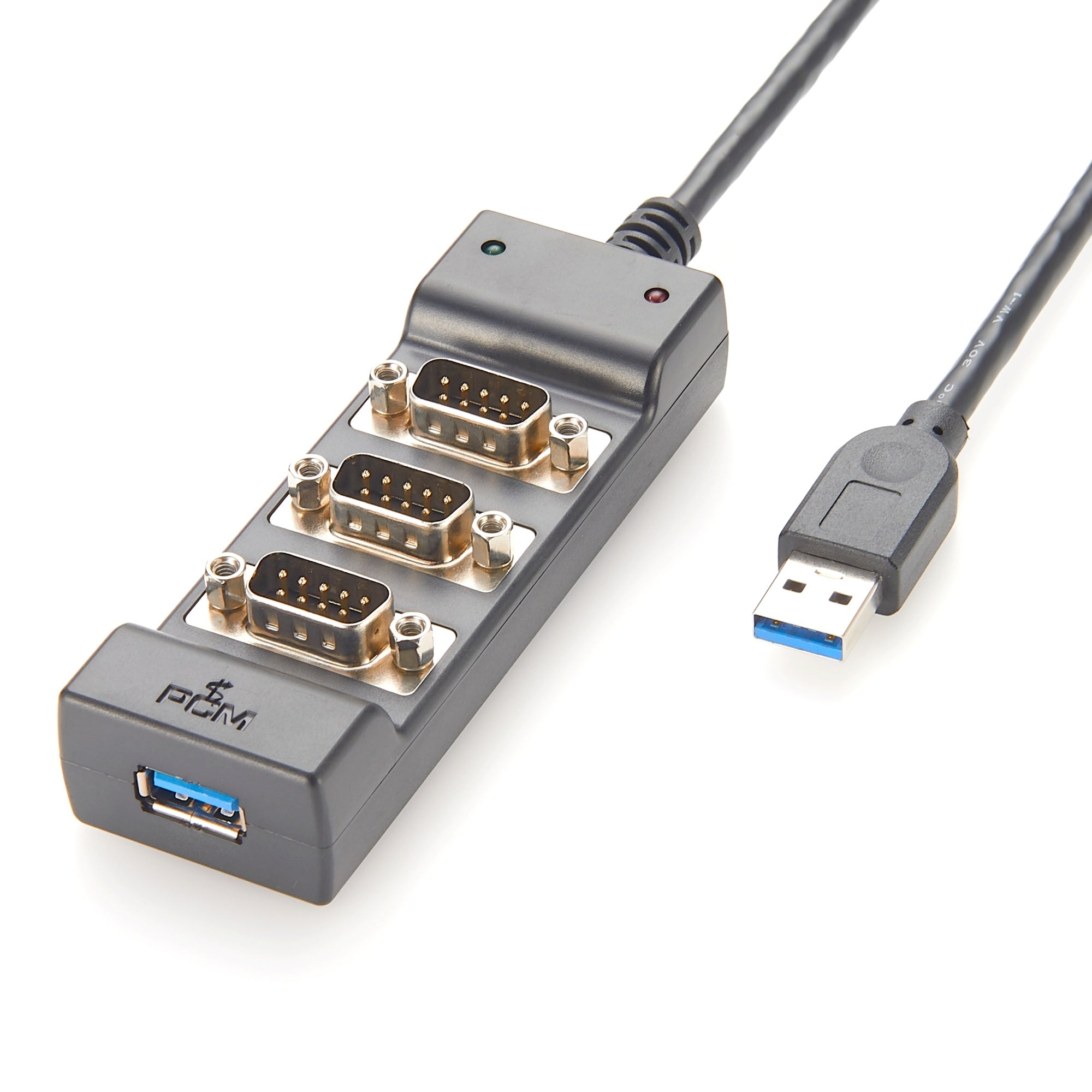 3-Port USB to RS232 RS485 RS422 Serial Hub – Premier Cable