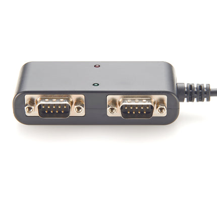 USB to Dual DB9 Male RS232 Serial Hub