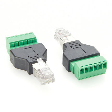 RJ12 6P6C Screw Terminal Block Adapter