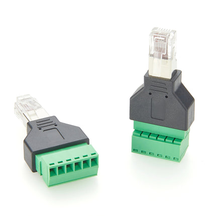 RJ12 6P6C Screw Terminal Block Adapter