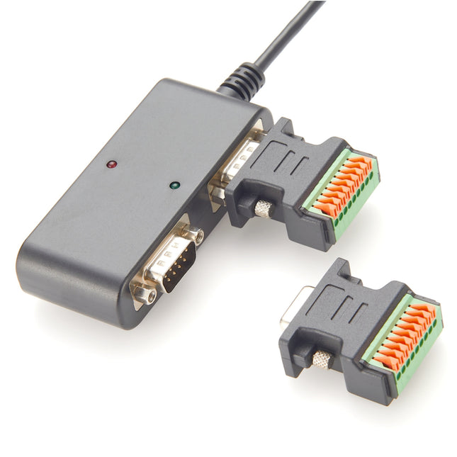 USB to RS422 RS485 2-Port DB9 Serial Adapter Hub