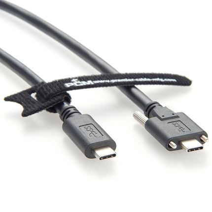 USB 3.1 Type-C Dual Screw Lock Cable