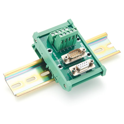 DIN Rail Mouted DB9 Male Female Breakout Board
