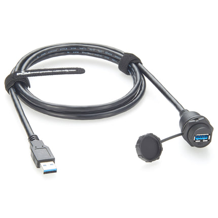 Waterproof USB 3.0 Panel Mount Cable