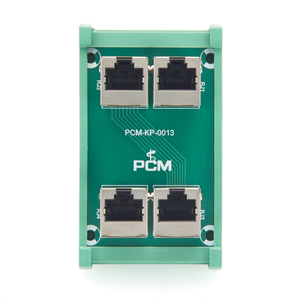 RJ45 8P8C 4-Way DIN Rail Mount Interface Module