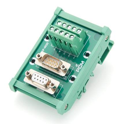 DIN Rail Mouted DB9 Male Female Breakout Board