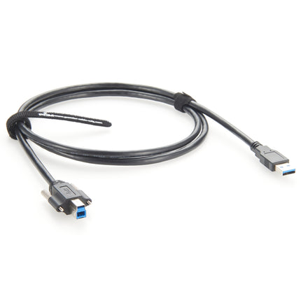 USB 3.0 A to B Dual Screw Locking Cable