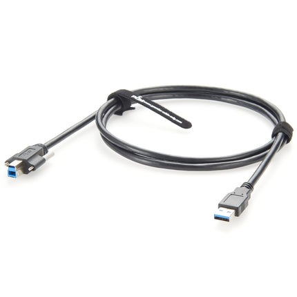 USB 3.0 A to B Dual Screw Locking Cable