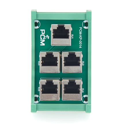 RJ45 8P8C 5-Way DIN Rail Mount Interface Module