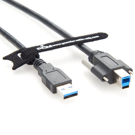 USB 3.0 A to B Dual Screw Locking Cable