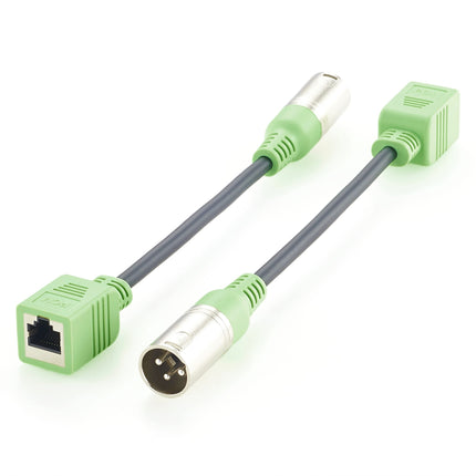 XLR 3 Pin Male to RJ45 Female Adapter Cable