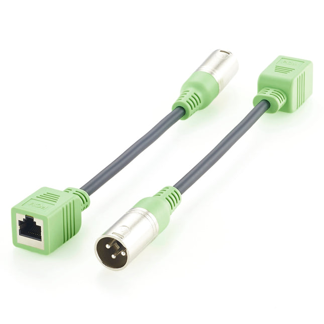 XLR 3 Pin Male to RJ45 Female Adapter Cable