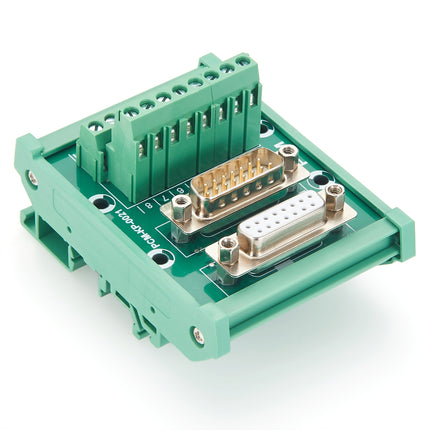 DB15 Male Female D-SUB Din Rail Mount Interface Module