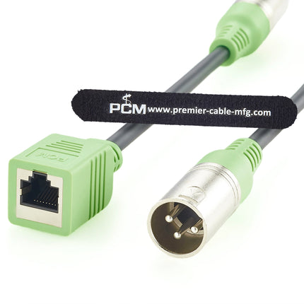XLR 3 Pin Male to RJ45 Female Adapter Cable