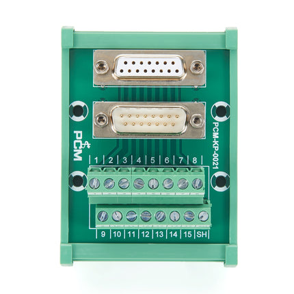 DB15 Male Female D-SUB Din Rail Mount Interface Module