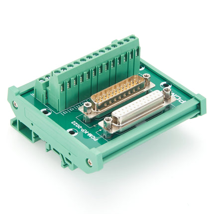 DIN Rail Mount D-Sub DB25 Male Female Header Breakout Board