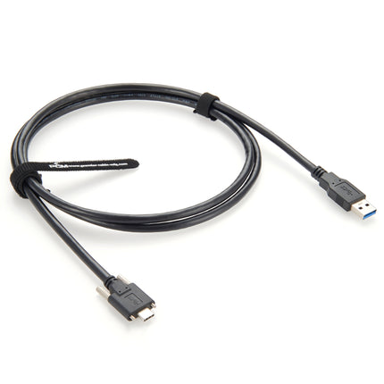 USB 3.0 A to USB 3.1 C Screw Lock Cable