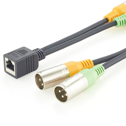 Axia Adapter Cable Dual XLR 3 Pin Male to RJ45 Female