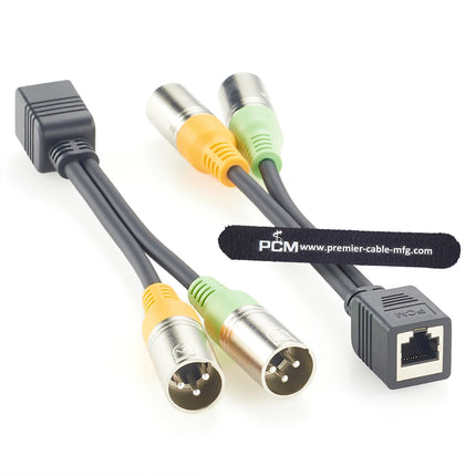 Axia Adapter Cable Dual XLR 3 Pin Male to RJ45 Female