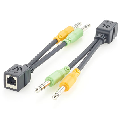 AXIA Audio Cable RJ45 Female to Dual 6.3mm 1/4" TRS Stereo Male