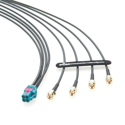 Rosenberger Mini FAKRA Quad Jack to 4 x SMA Plug Cable