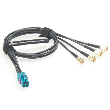 Rosenberger Mini FAKRA Quad Jack to 4 x SMA Plug Cable