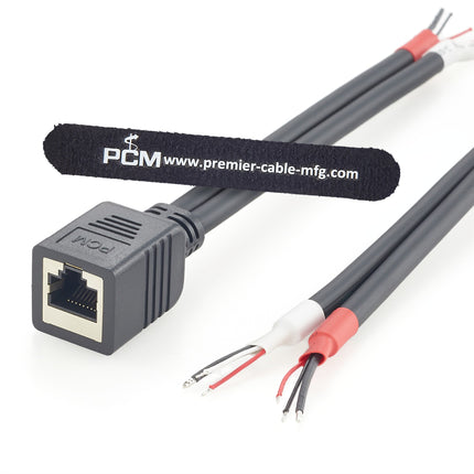 RJ45 Female to Open End Adapter Cable for AXIA
