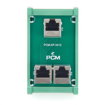 DIN Rail Mount RJ45 Breakout Board 3 Port
