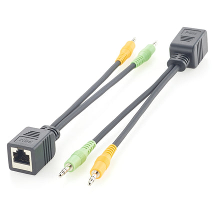 AXIA Cable RJ45 Female to Dual 3.5mm TRS Stereo Male