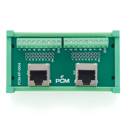 RJ45 8P8C 2-Way Buss DIN Rail Terminal Block Breakout Board