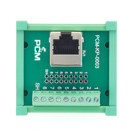 DIN Rail RJ45 Female to Terminal Block Breakout Board