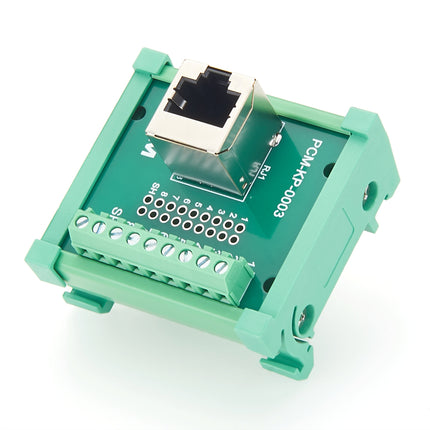 DIN Rail RJ45 Female to Terminal Block Breakout Board