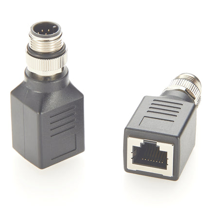 M12 A Code 8 Pin to RJ45 Adapter