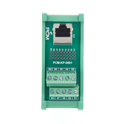 DIN Rail RJ45 to Terminal Block Adapter