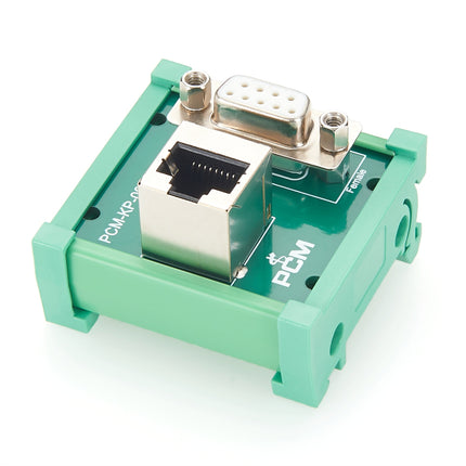 DIN Rail RJ45 to DB9 Female Terminal Block Breakout Board